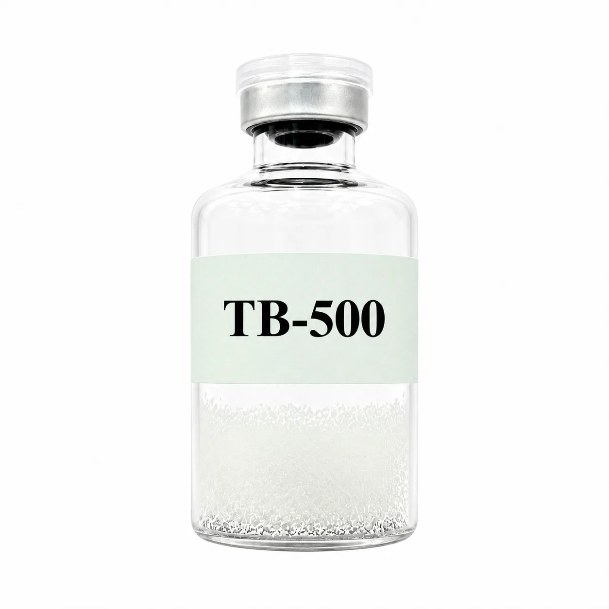 白底极简 TB-500 玻璃药瓶